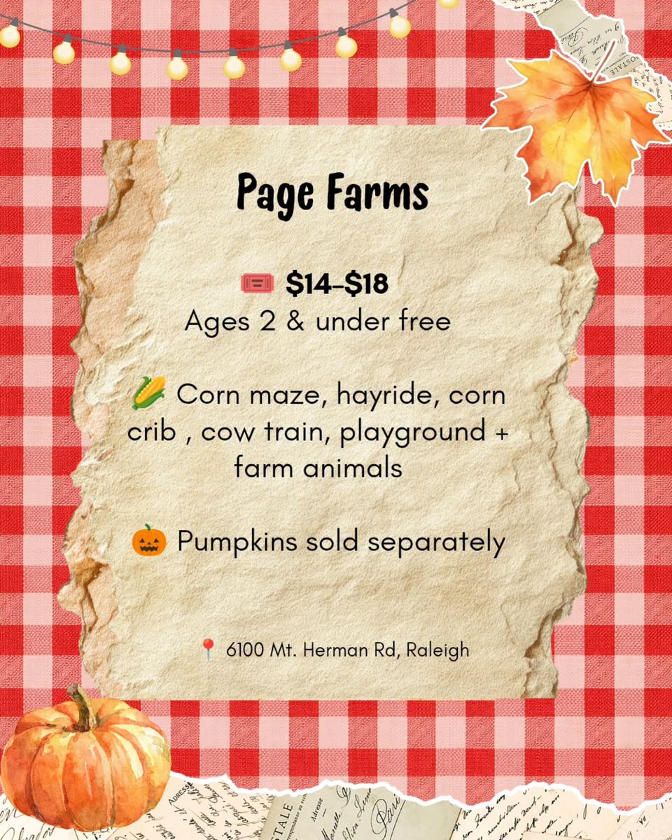 Page Farms Fall Festival & Pumpkin Patch Graphic