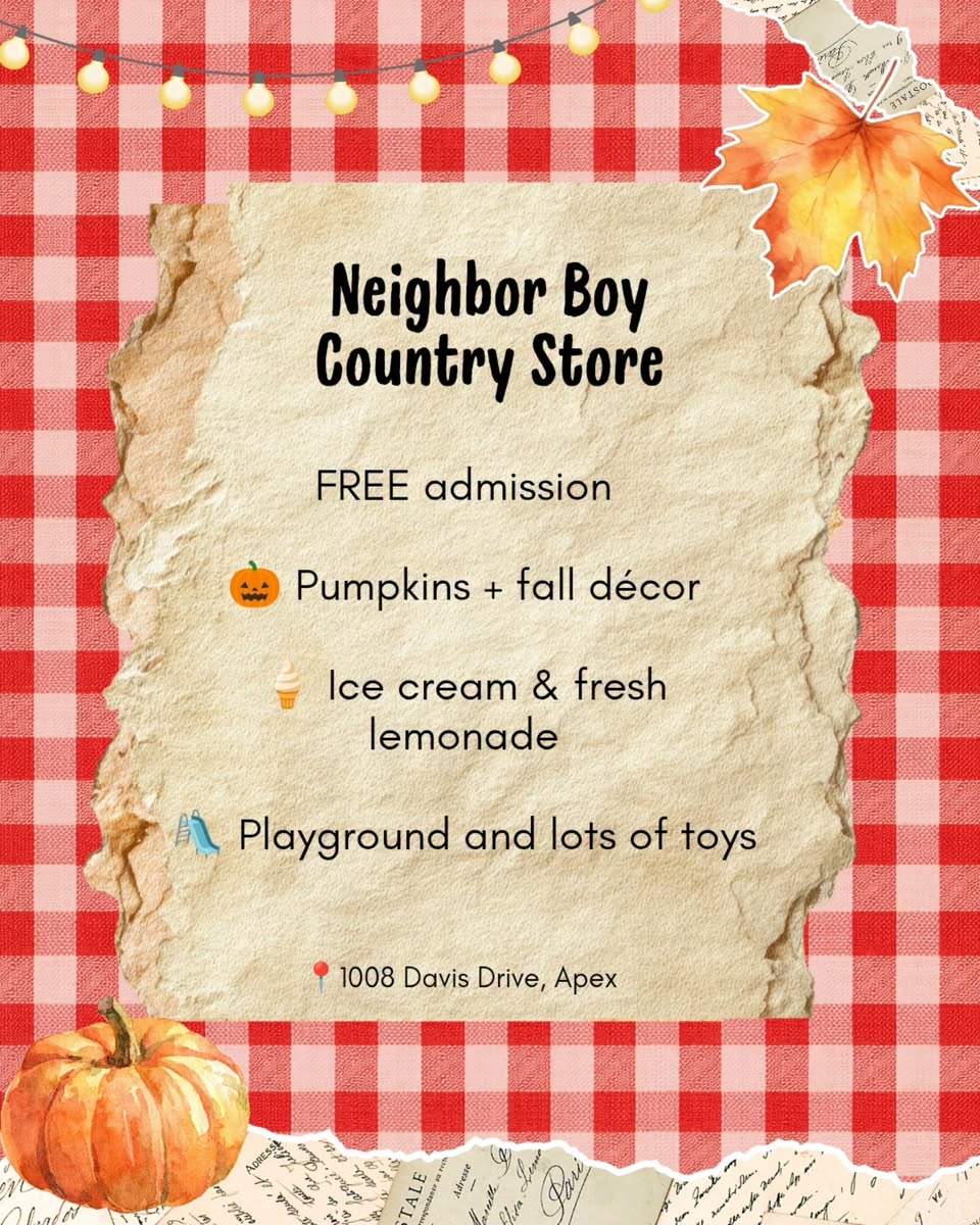 Neighbor Boy Country Store Fall Fun Graphic