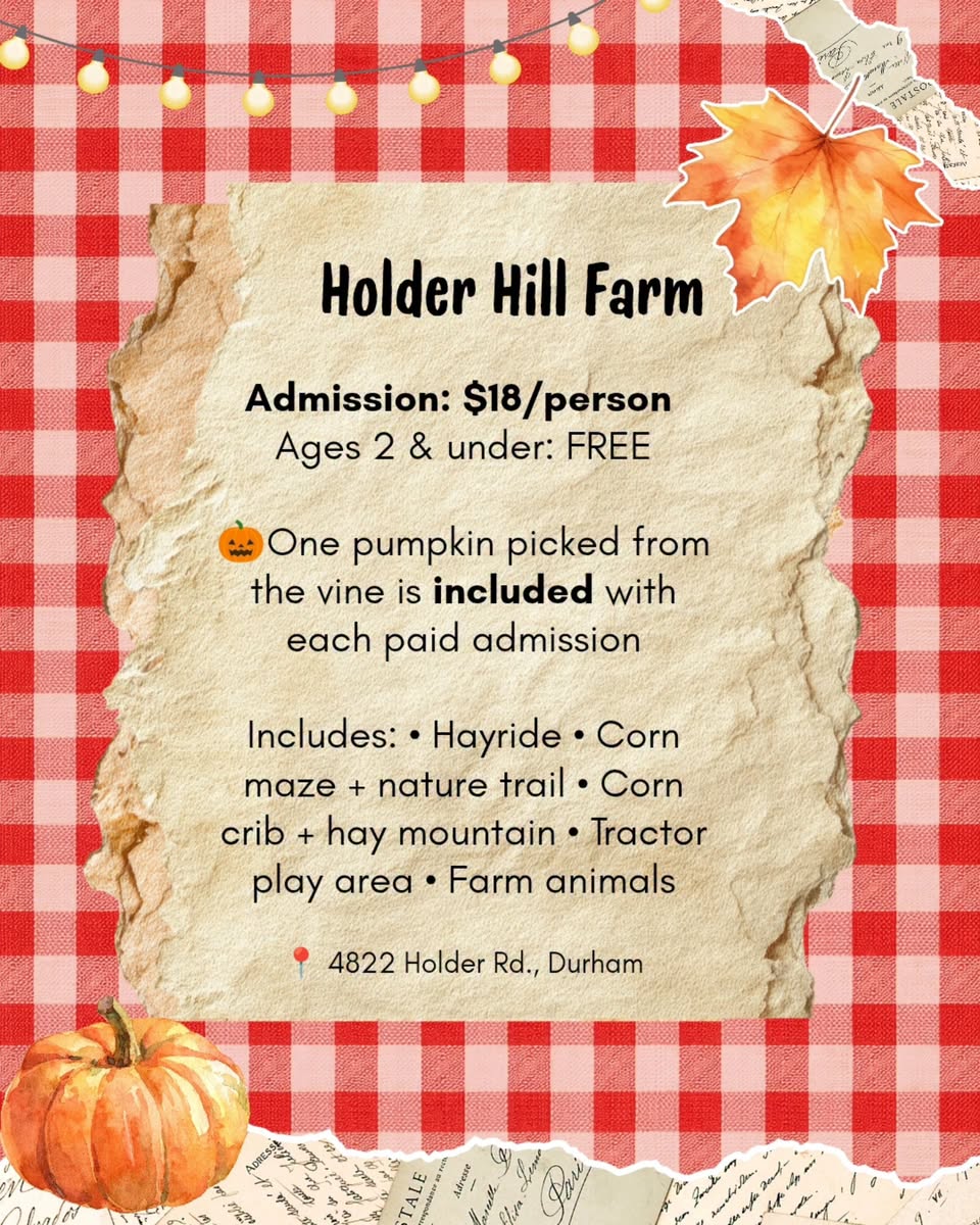 Holder Hill Farm Pumpkin Patch & Fall Festival Graphic