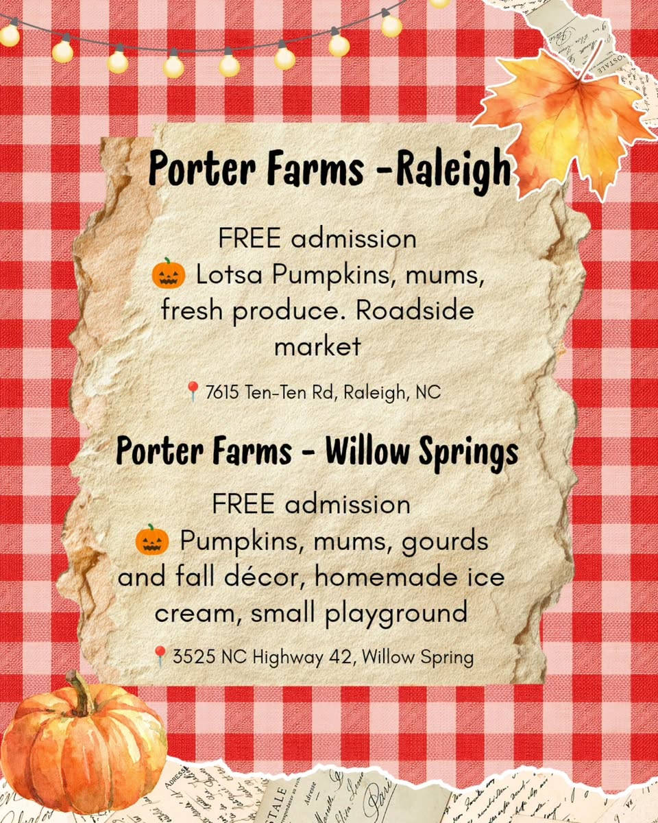 Porter Farms - Willow Springs Pumpkin Patch & Fall Attraction Graphic