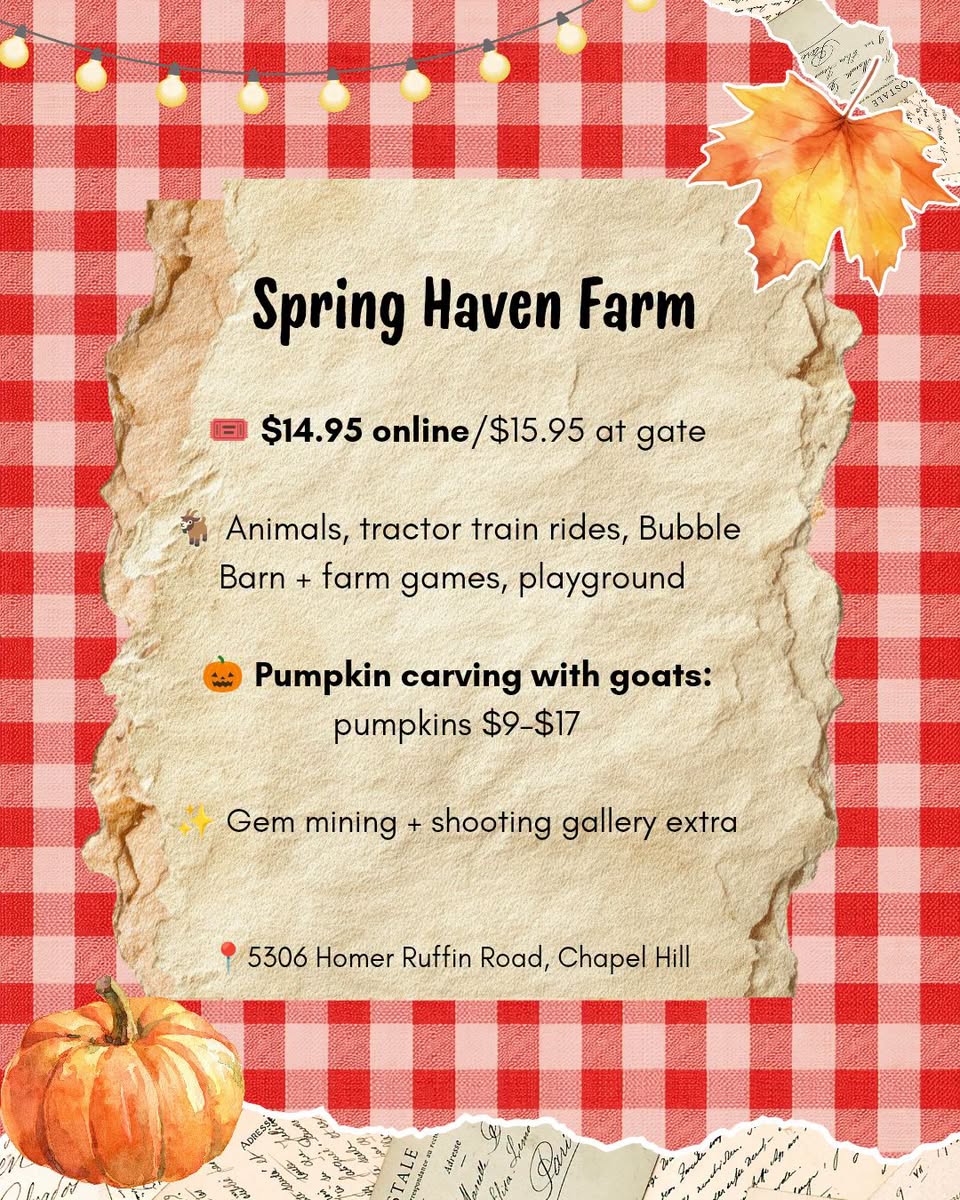 Spring Haven Farm Pumpkin Patch & Fall Fun Graphic