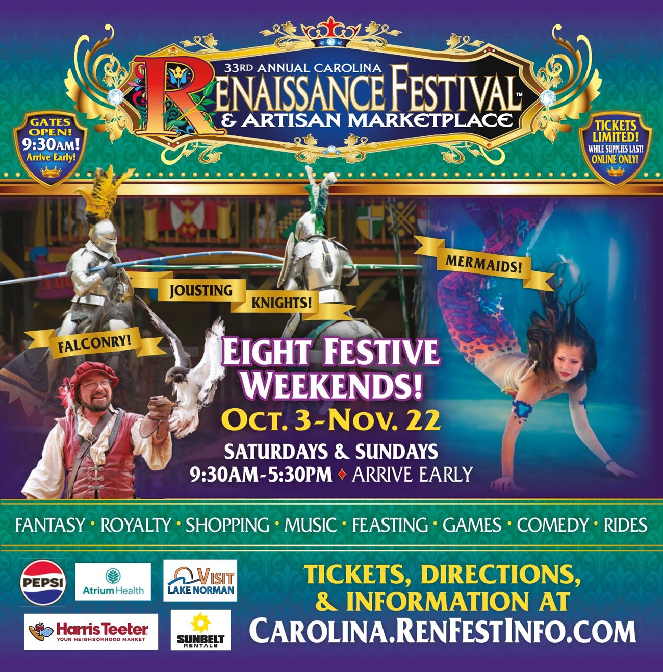 Carolina Renaissance Festival & Artisan Marketplace Graphic