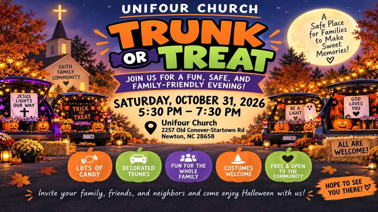 Unifour Church Community Trunk or Treat Graphic