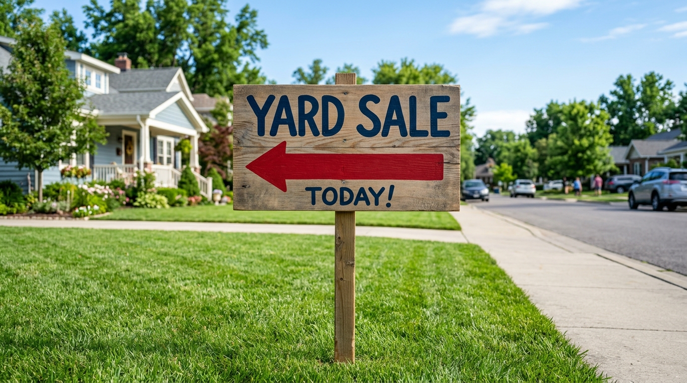 Find garage sales near you Graphic